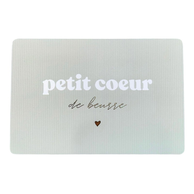 Carte "Petit cœur de beurre"