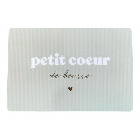 Carte "Petit cœur de beurre" - Little cecile