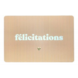 Carte "Félicitations"