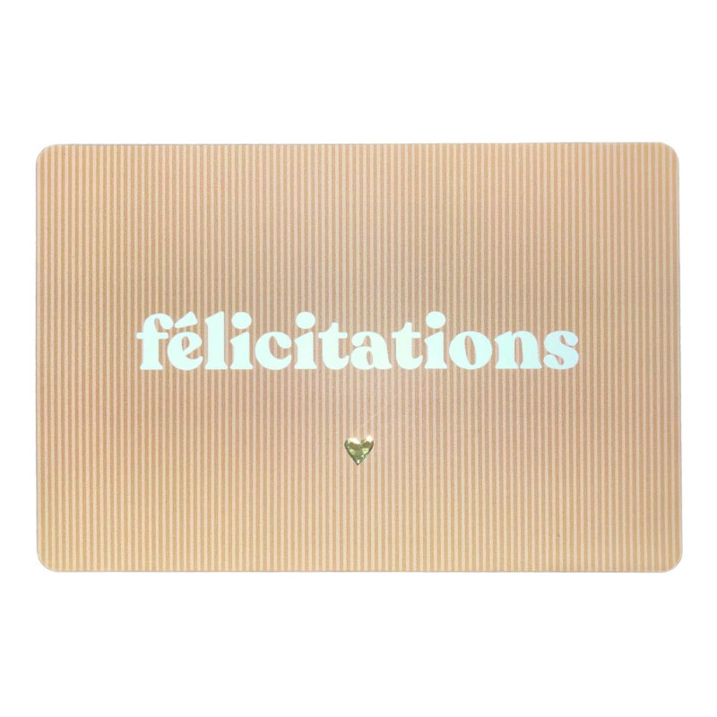 Carte "Félicitations"