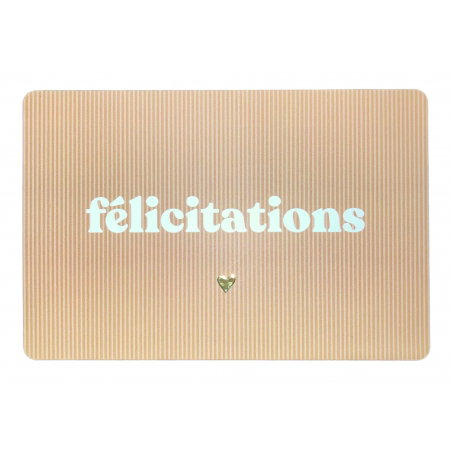 Carte "Félicitations" - Little cecile