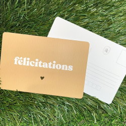 Carte "Félicitations"