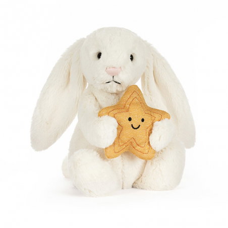 Lapin Bashful 31 cm | Crème et Etoile - Jellycat