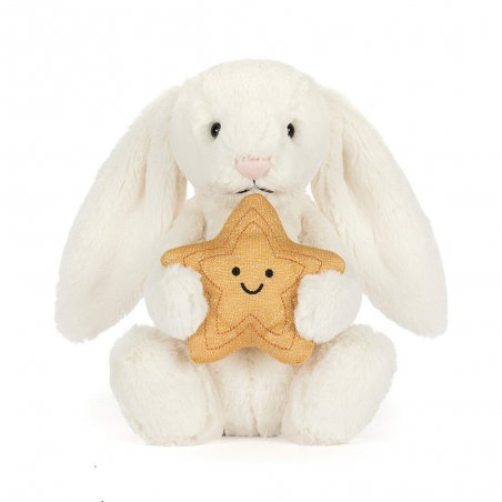 Lapin Bashful 31 cm | Crème et Etoile - Jellycat