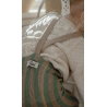 Collant à bretelles sans pieds | Matcha x Peanut Striped