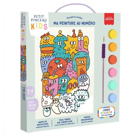Coffret de peinture au numéro enfant | Fun gang - La petite épicerie