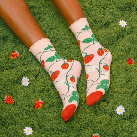 Chaussettes fraisier - Coucou Suzette