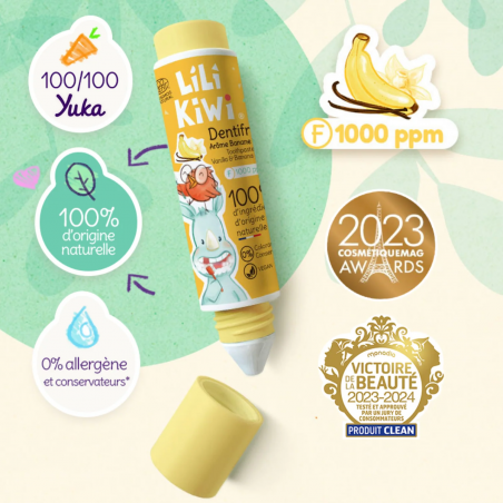 Dentifrice 30 ml | Vanille-Banane - LiliKiwi