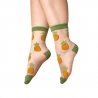 Chaussettes transparentes ananas