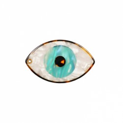 Miroir de poche oeil bleu