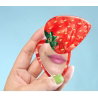 Miroir de poche fraise