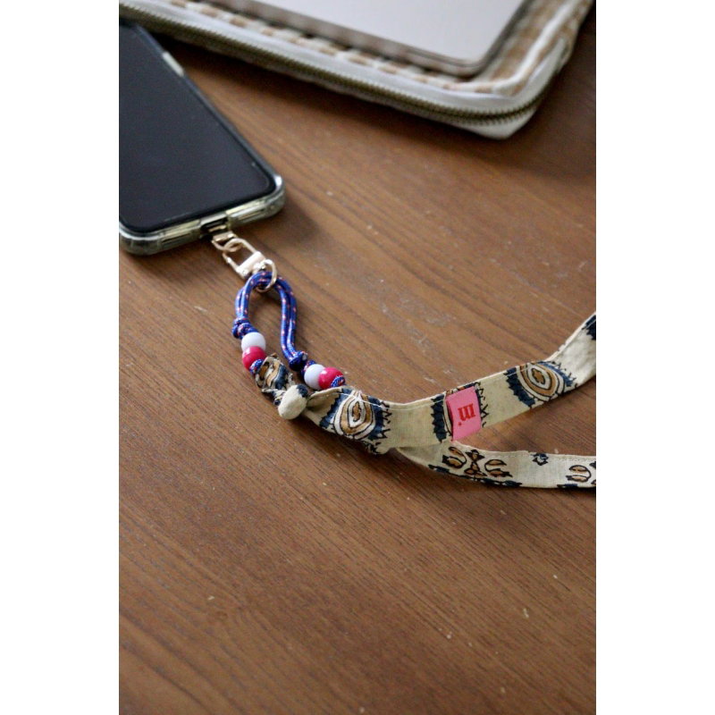 Cordon de téléphone César | Paisley beige