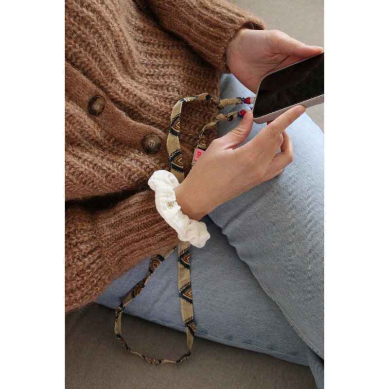 Cordon de téléphone César | Paisley beige