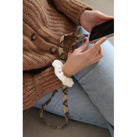 Cordon de téléphone César | Paisley beige - Maho