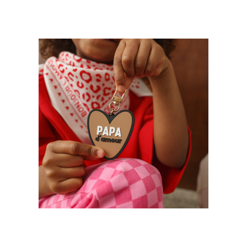 Porte-clés coeur | Papa d'amour