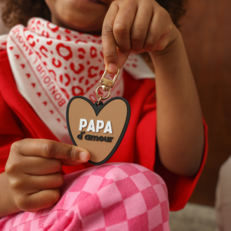 Porte-clés coeur | Papa d'amour - Atelier wagram