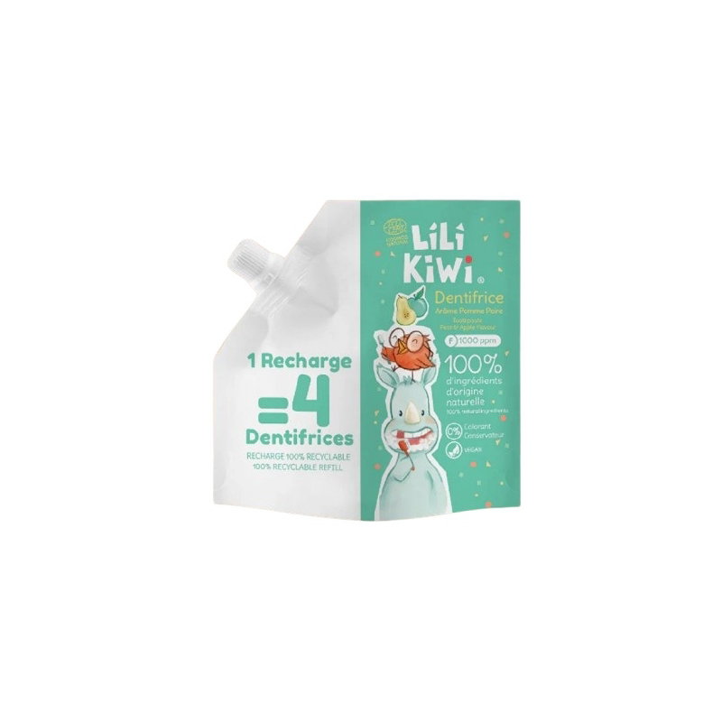 Recharge Dentifrice Fluor Enfant | Pomme-poire