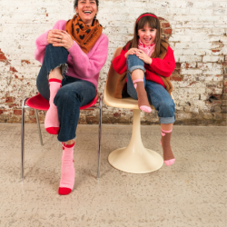 Chaussette enfant | Coeur rouge