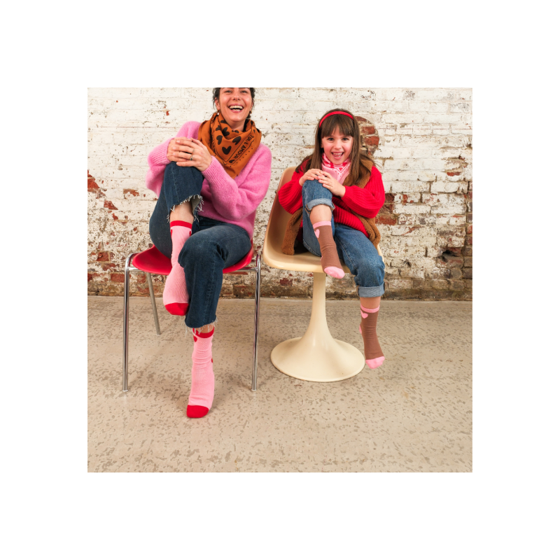 Chaussette enfant | Coeur rouge