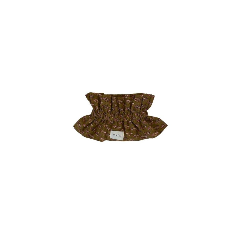 Col amovible Barry | Fleurs olive