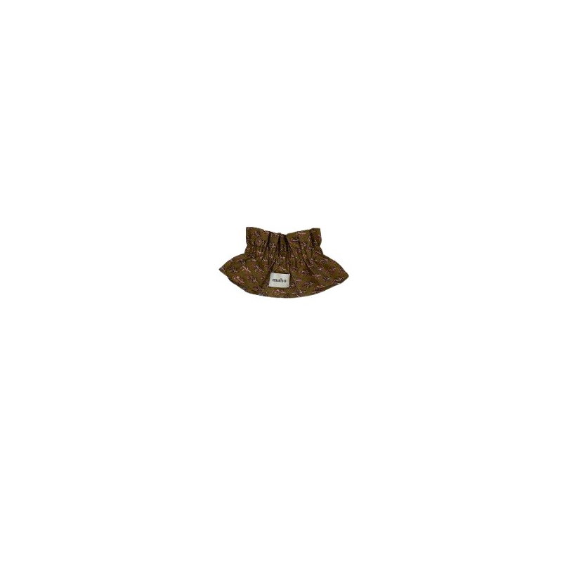 Col amovible Bernie | Fleurs olive