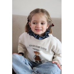 Col amovible Bernie | Seersucker bleu