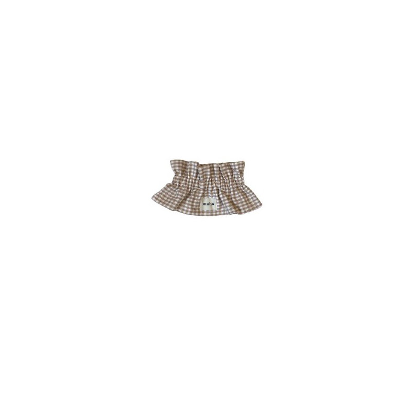 Col amovible Bernie | Vichy beige