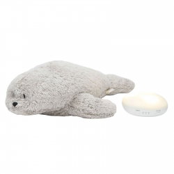 Peluche Phoque Veilleuse Musicale | Gris