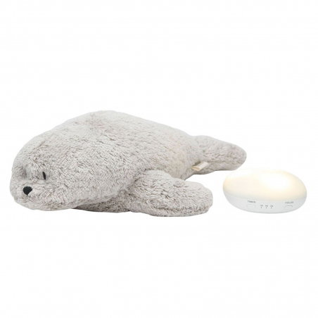 Peluche Phoque Veilleuse Musicale | Gris - Moonie