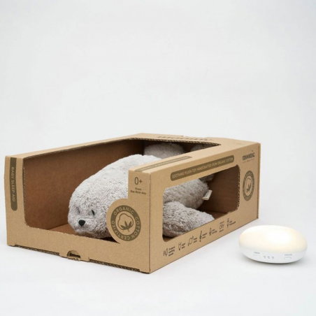 Peluche Phoque Veilleuse Musicale | Gris - Moonie