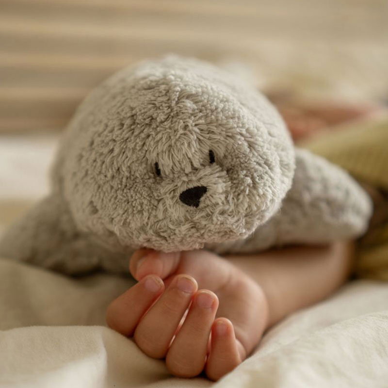 Peluche Phoque Veilleuse Musicale | Gris