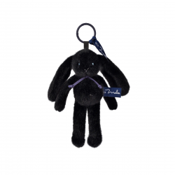 Porte-clés Lapin Méloé | Noir