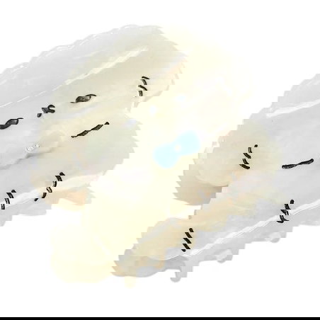 Grande pince à cheveux | Chien blanc - JoliPoom