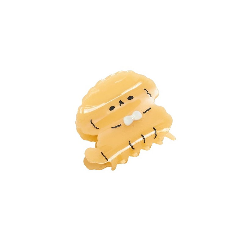 Grande pince à cheveux | Chien marron