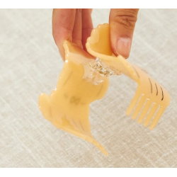 Grande pince à cheveux | Chien marron