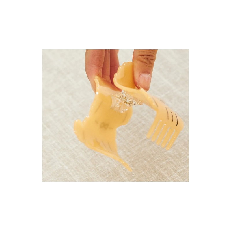 Grande pince à cheveux | Chien marron