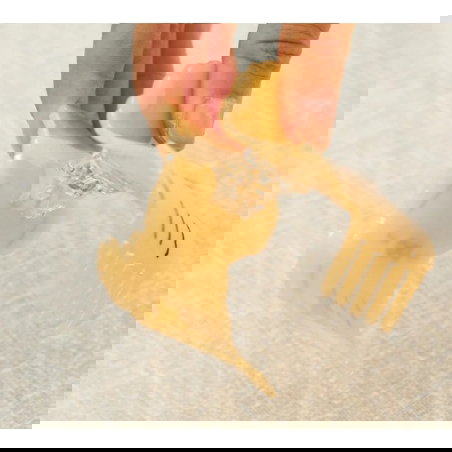 Grande pince à cheveux | Chien marron - JoliPoom