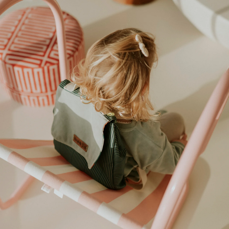 Sac à dos rayures | Vert