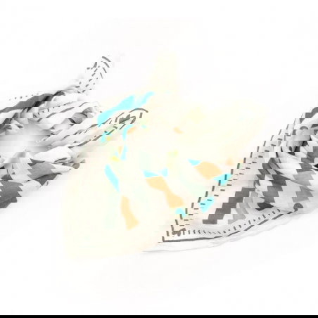 Foulard Petit format | Rayé vert - Rien que des bêtises