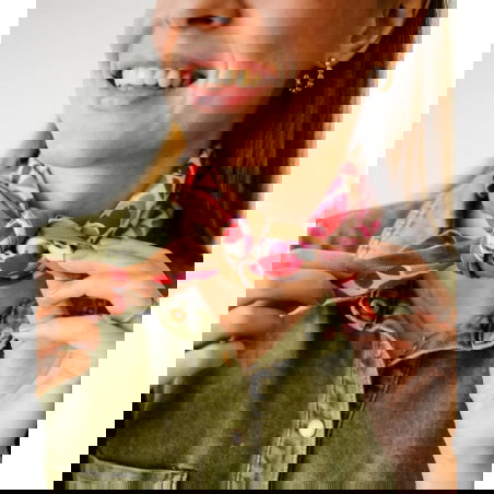 Foulard Petit format | Amelia Pink - Bindi Atelier