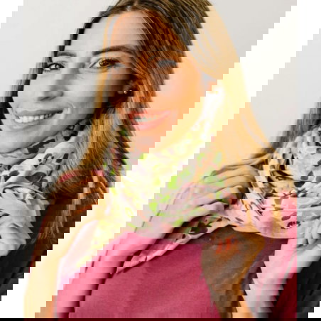 Foulard Grand format | Amelia Green - Bindi Atelier