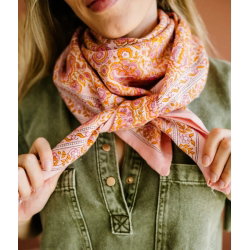 Foulard Grand format | Garda pop pink