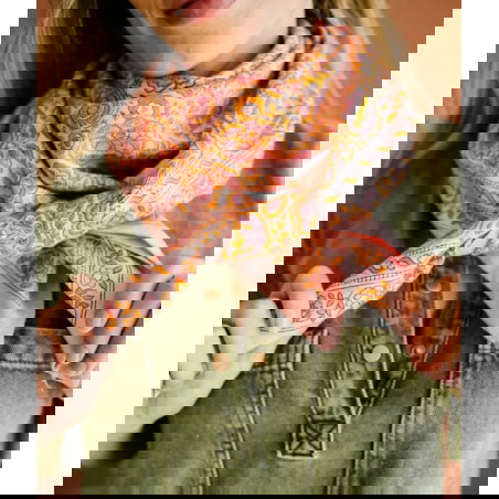 Foulard Grand format | Garda pop pink - Bindi Atelier