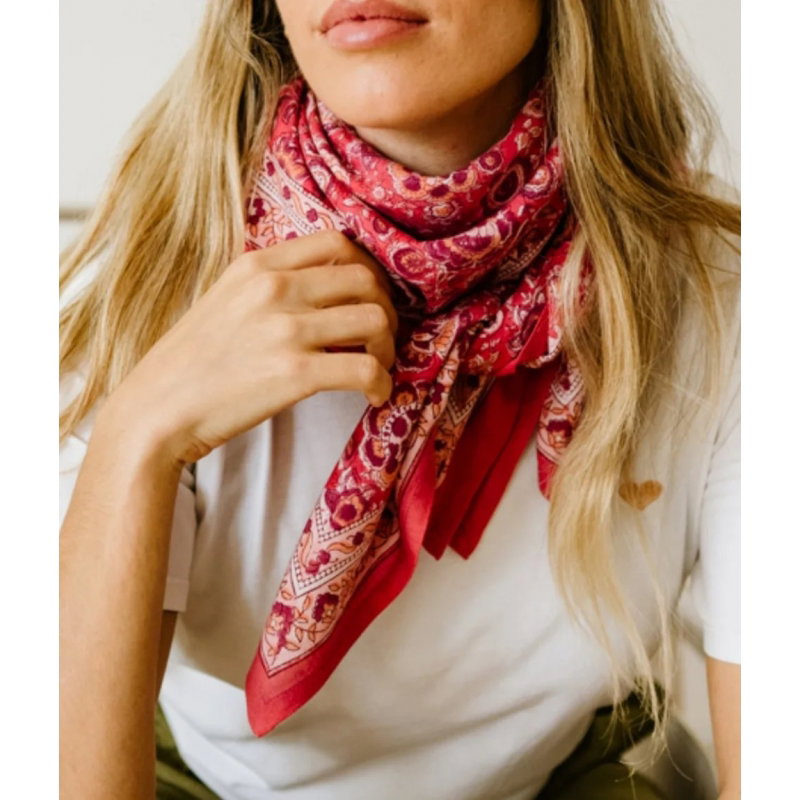Foulard Grand format | Garda Framboise