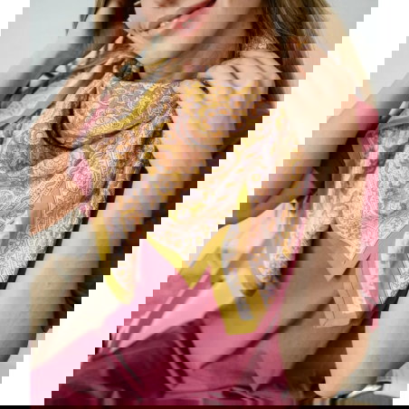 Foulard Grand format | Garda Khaki - Bindi Atelier