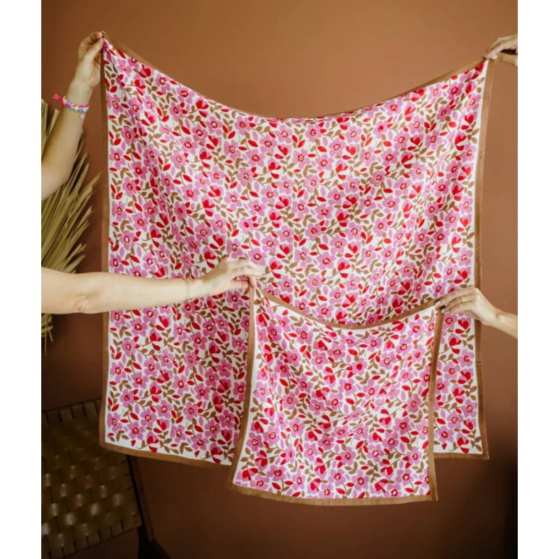 Foulard Grand format | Amelia Pink