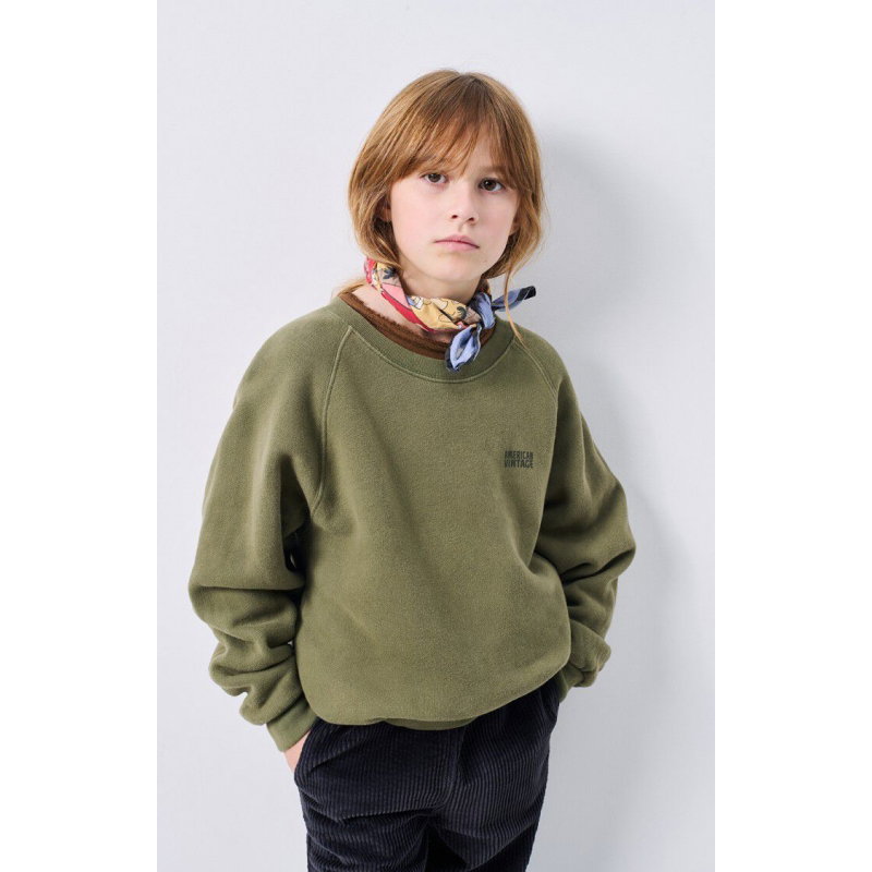 Sweat enfant Izubird | Kaki Vintage