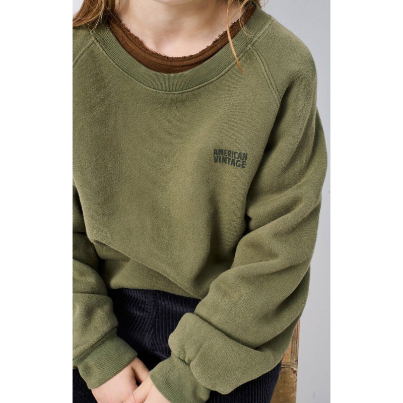 Sweat enfant Izubird | Kaki Vintage