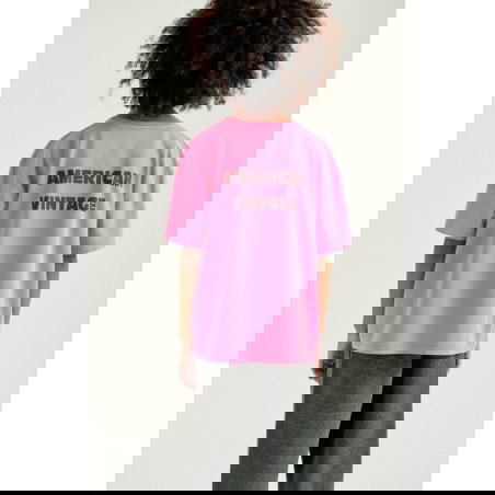 T-shirt enfant Fizvalley | Rose fluo - American Vintage