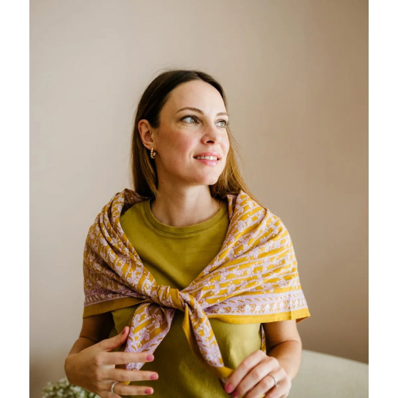 Foulard Grand format | Mona Khaki